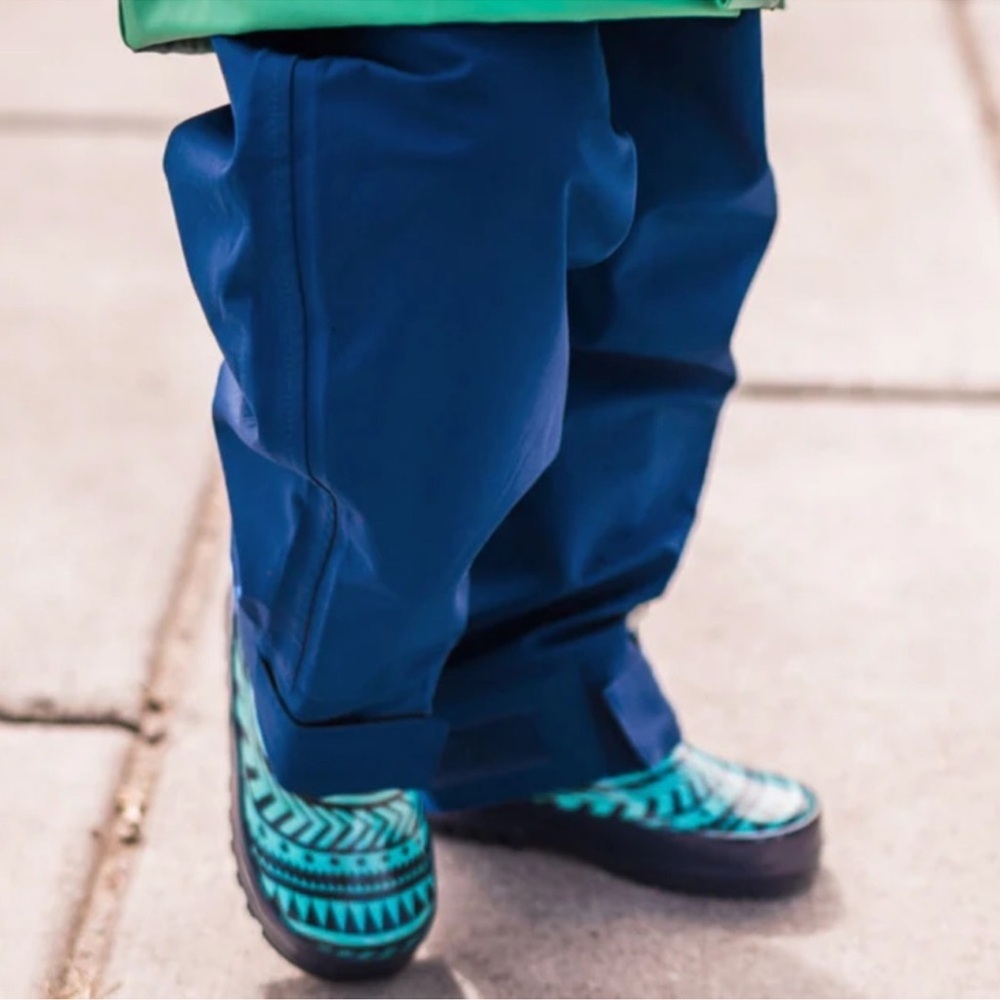 Oaki Trail Pants Blue Waterproof Outdoor Hiking Lightweight Seam Sealed-6/7